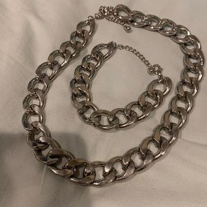 Torrid chain link necklace and bracelet set